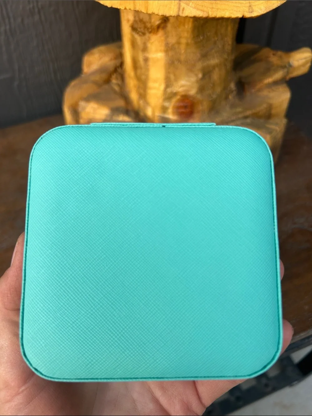 Turquoise Travel Jewelry Case - Compact Jewelry Organizer